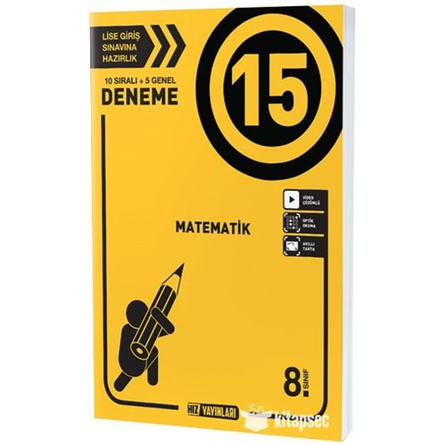 8.SINIF MATEMATİK 15 Lİ DENEME HIZ